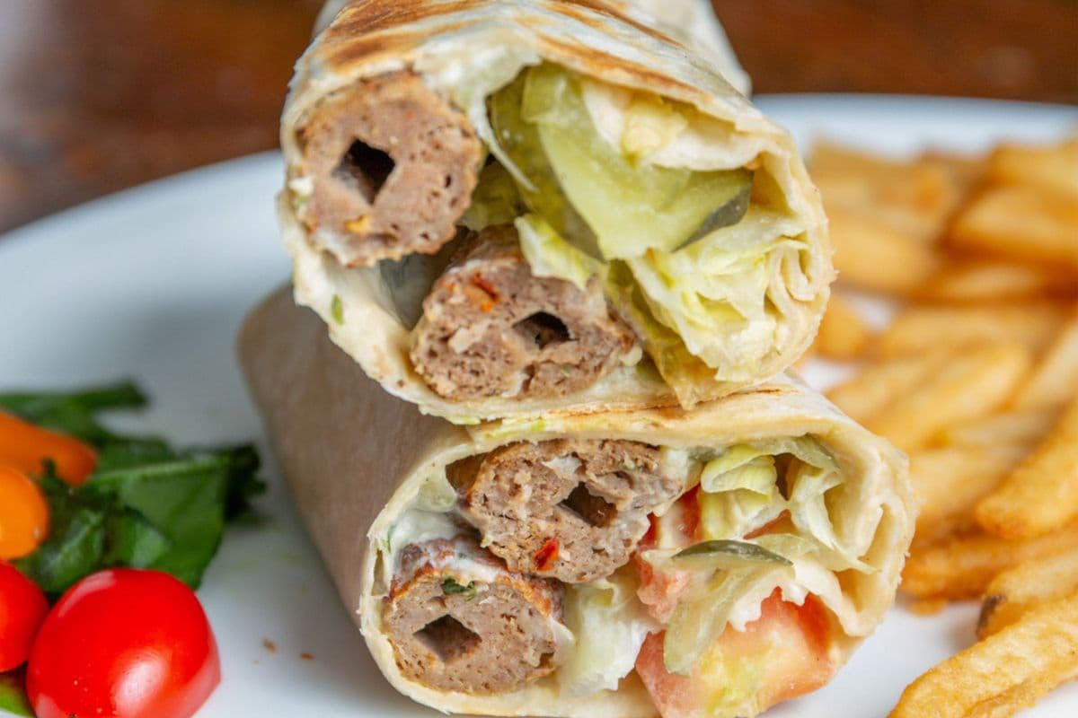 Spicy Chicken Charcoal Kebab Wrap