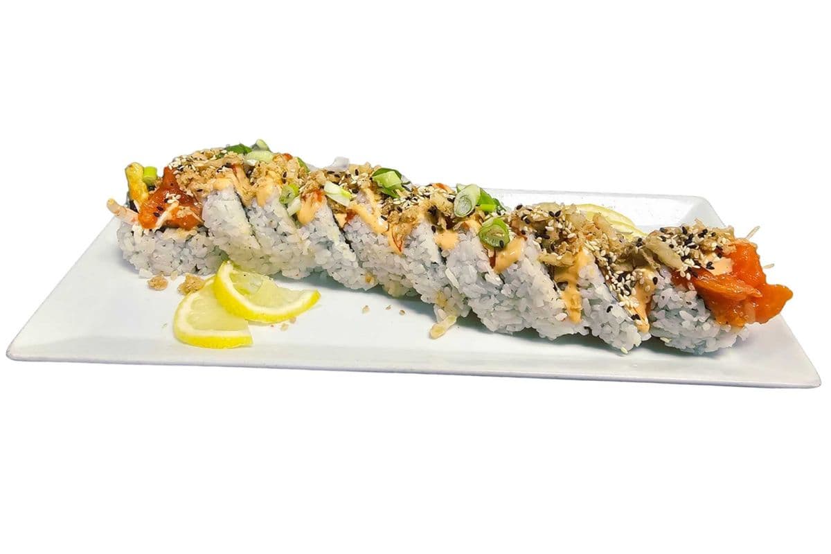 Spicy Salmon Jumbo Sushi Kimbap (10pcs)