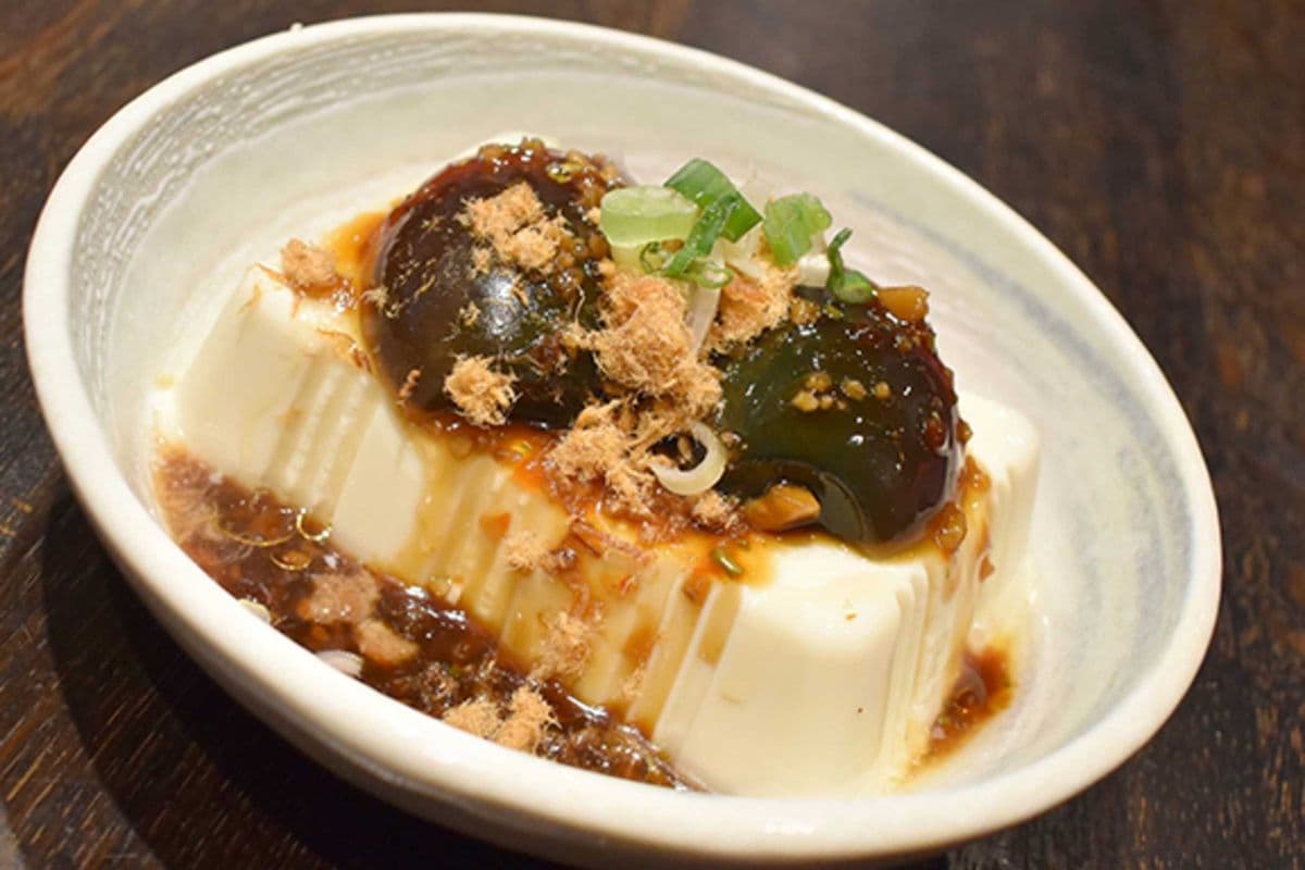 Tofu with Preserved Eggs 皮蛋豆腐