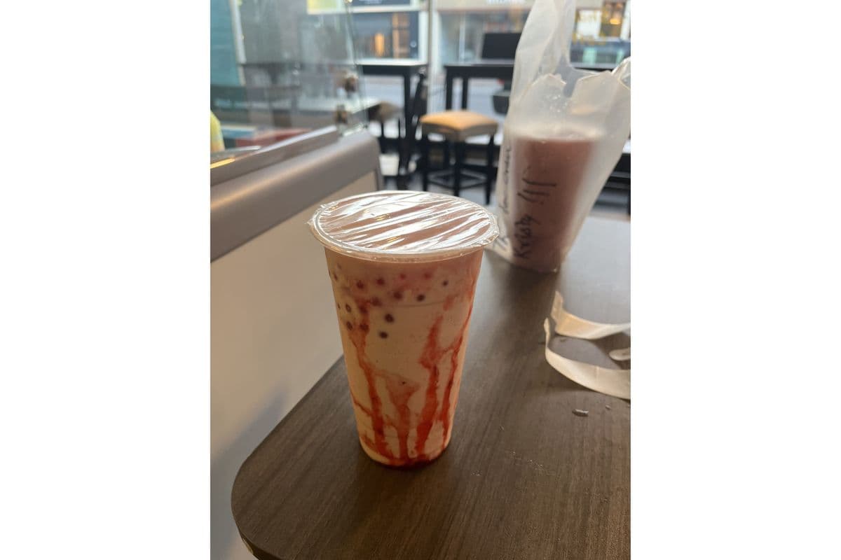 Barbie Shake with Strawberry Boba Shake