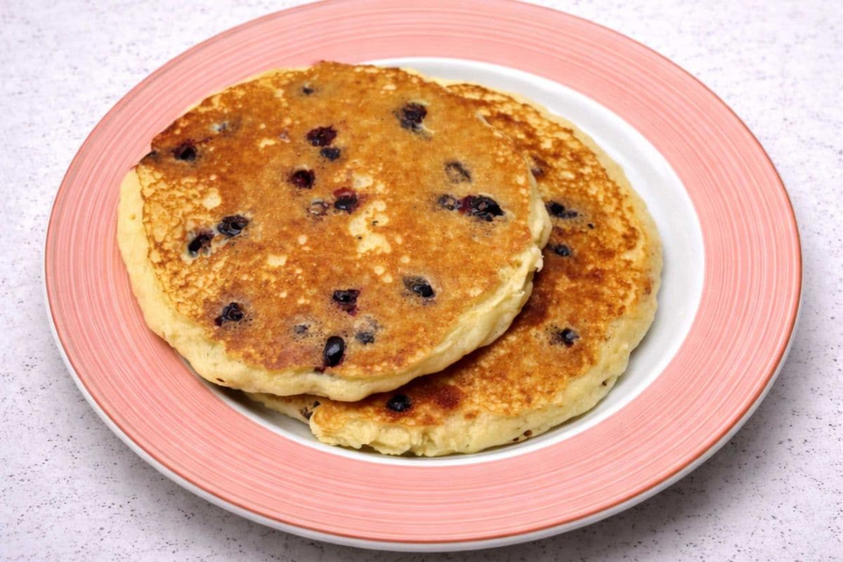 TWO BLUEBERRY PANCAKES