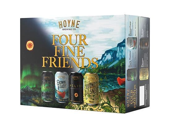 Hoyne Brewing Four Fine Friends Variety Pack, 12pk-355mL can beer (5.00% ABV)