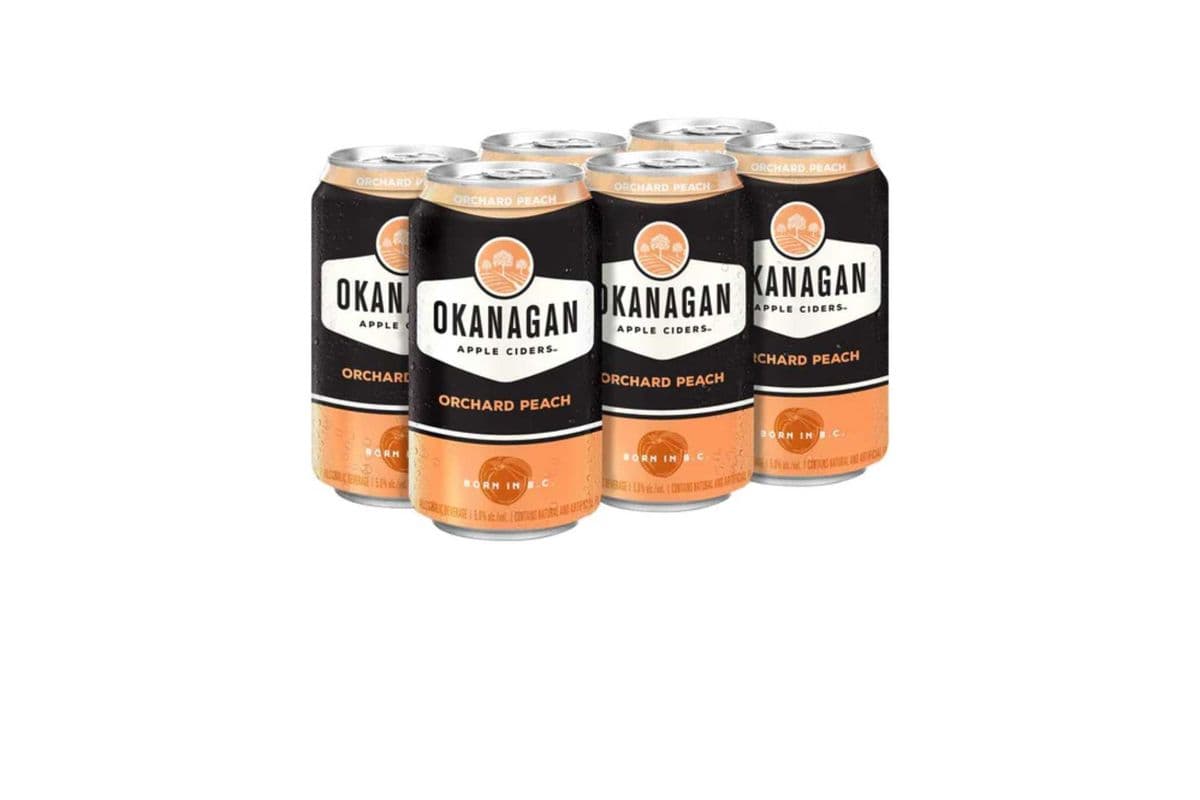 OKANAGAN ORCHARD PEACH CIDER-CANS (6 x 355ml)