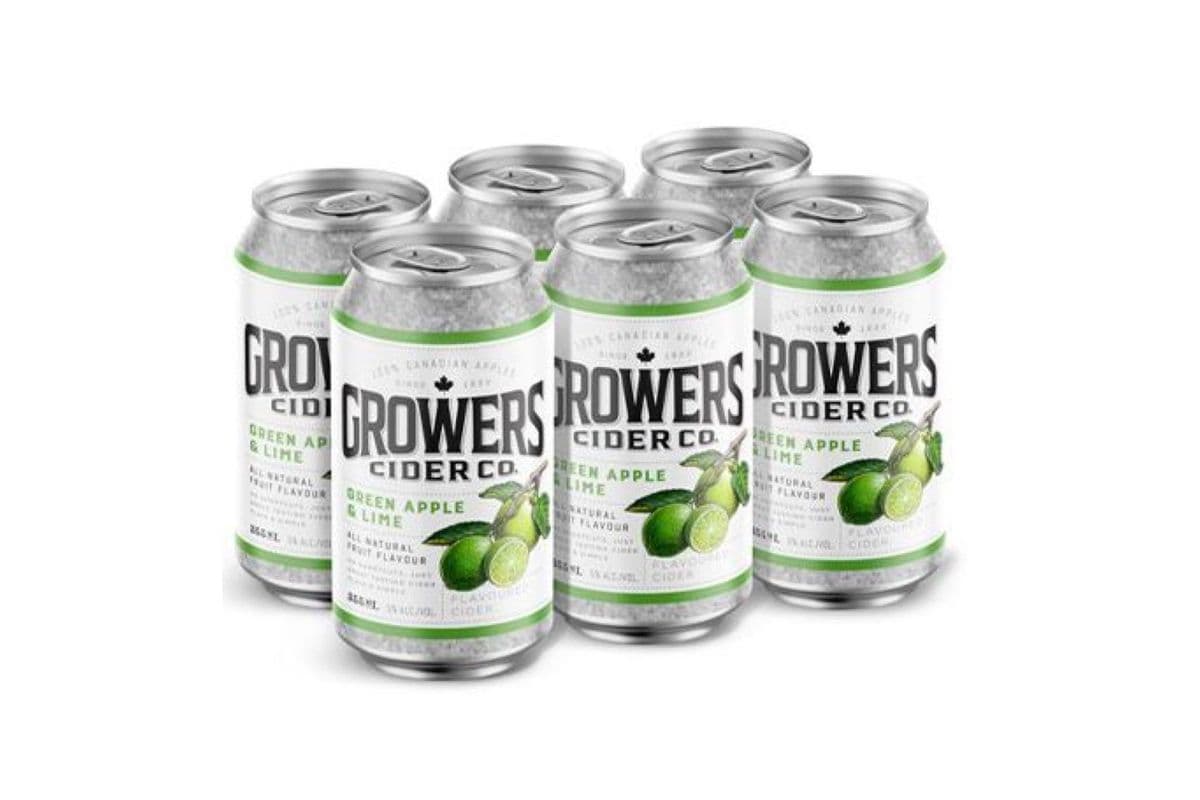 Growers Green Apple & Lime Cider (6 x 355ml Cans)