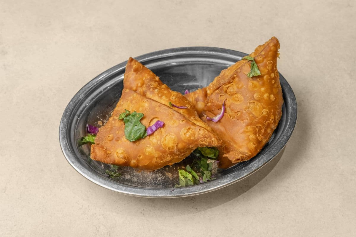 Two Vegetarian Samosa