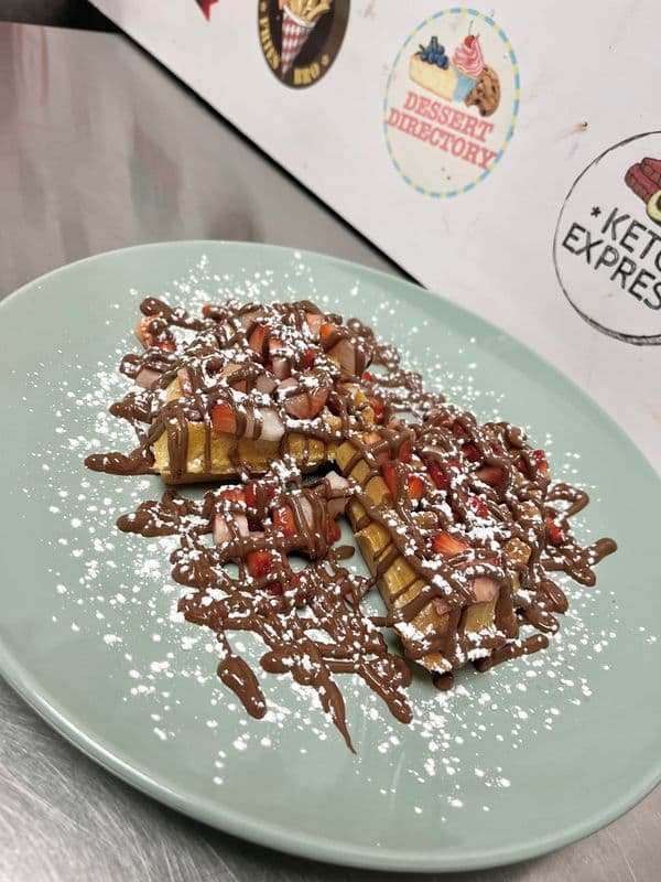 Fresh Strawberry Nutella Waffle