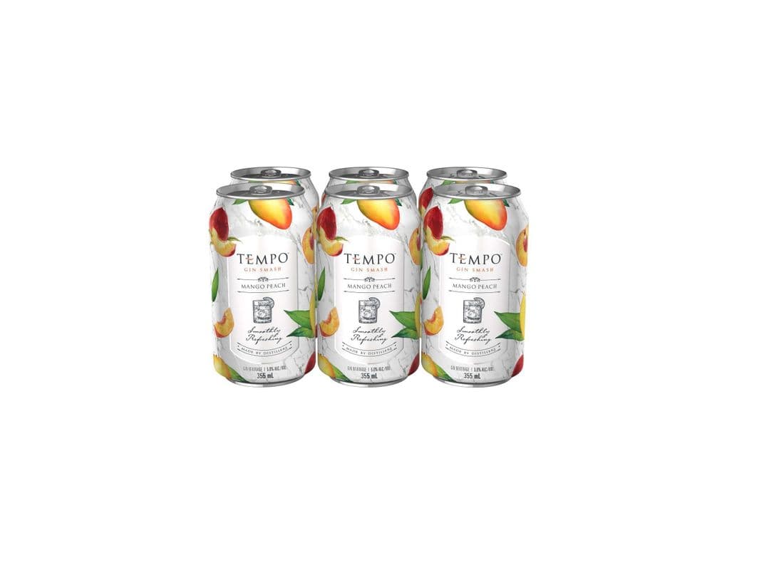 Tempo Gin Smash - Mango & Peach (6 x 355 ml)