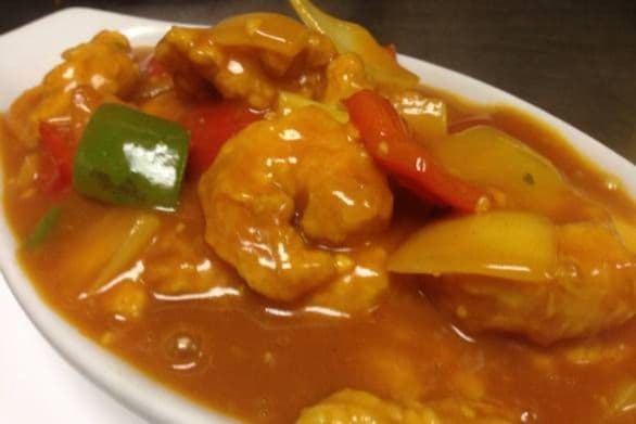 Tiger Prawns with Curry Sauce