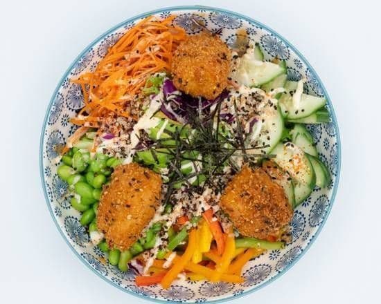 Quinoa poke a la Morue