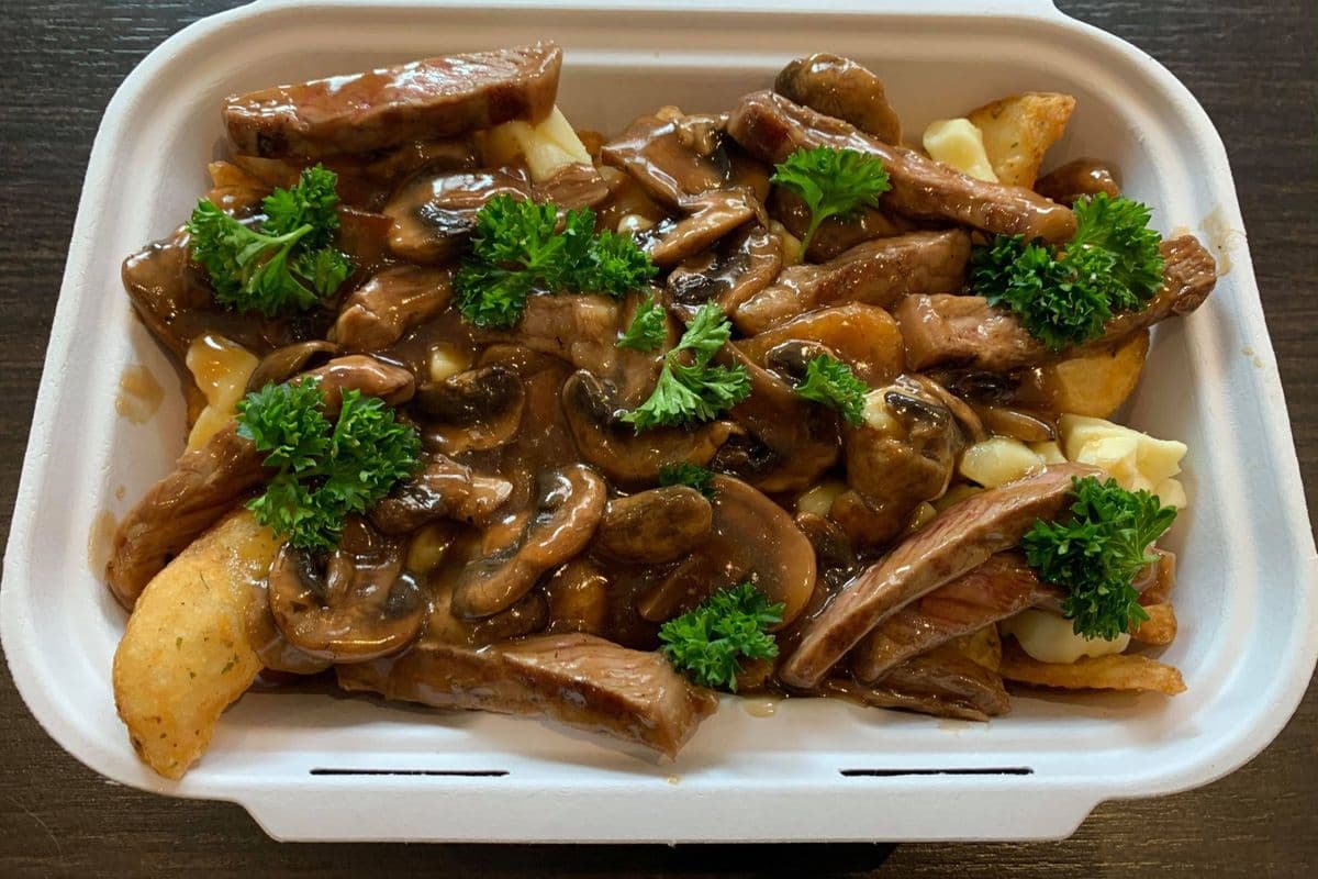 Steak and Mushroom Poutine