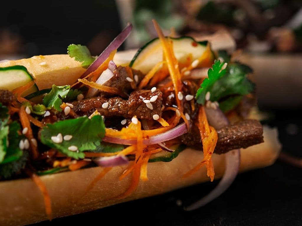 Korean BBQ Meats Bánh Mì