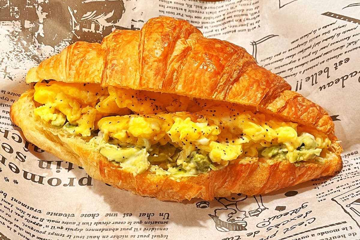 Avocado and Egg Croissant