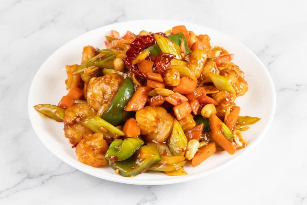 Shrimp with Chili Peanut