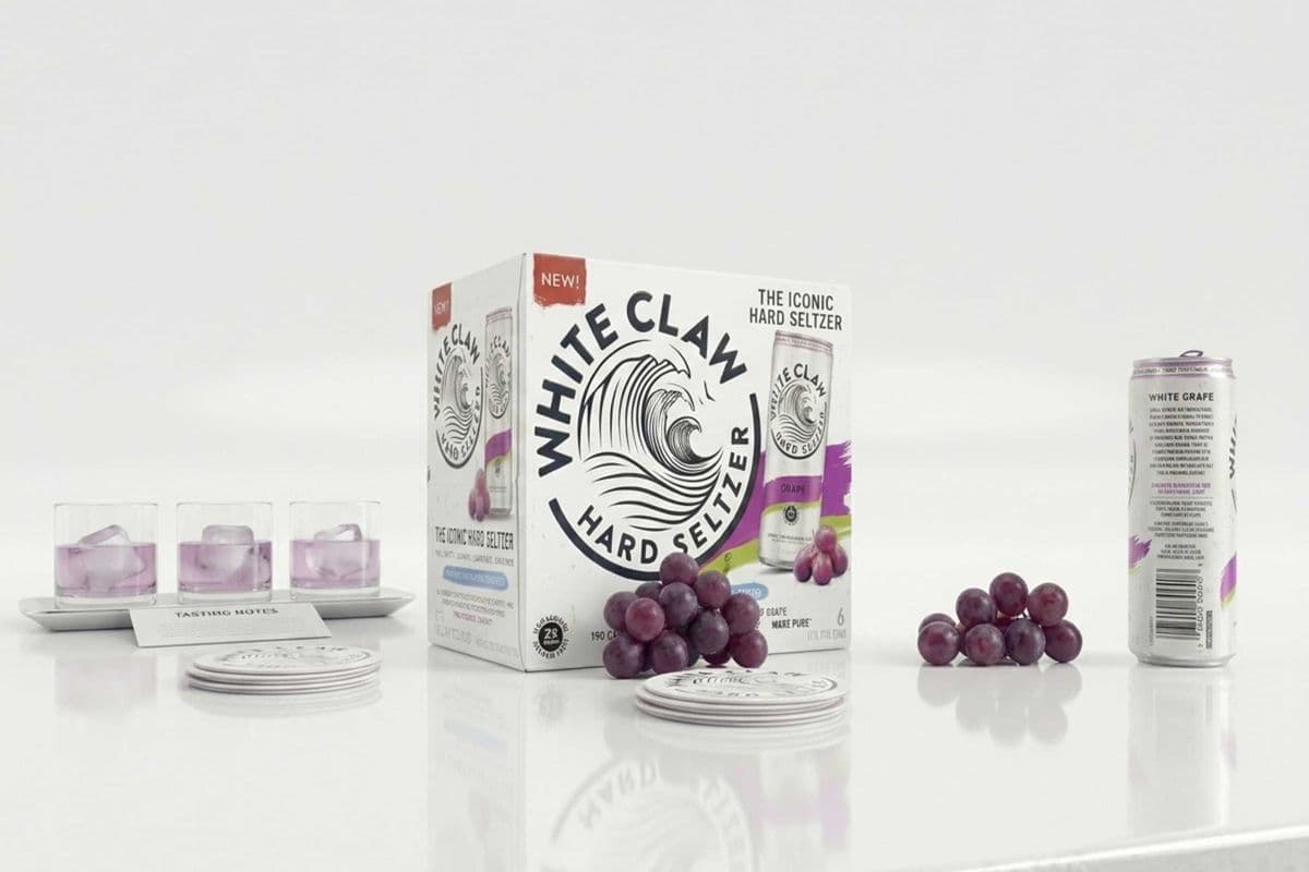 White Claw Grape - Hard Seltzer - 6 Pack (6 x 355ml)