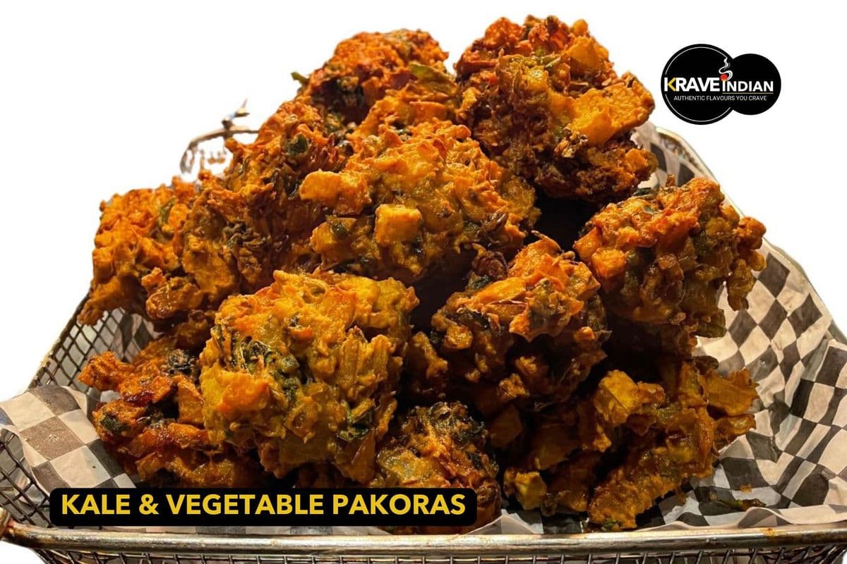Kale & Vegetable Pakoras (6 pcs)
