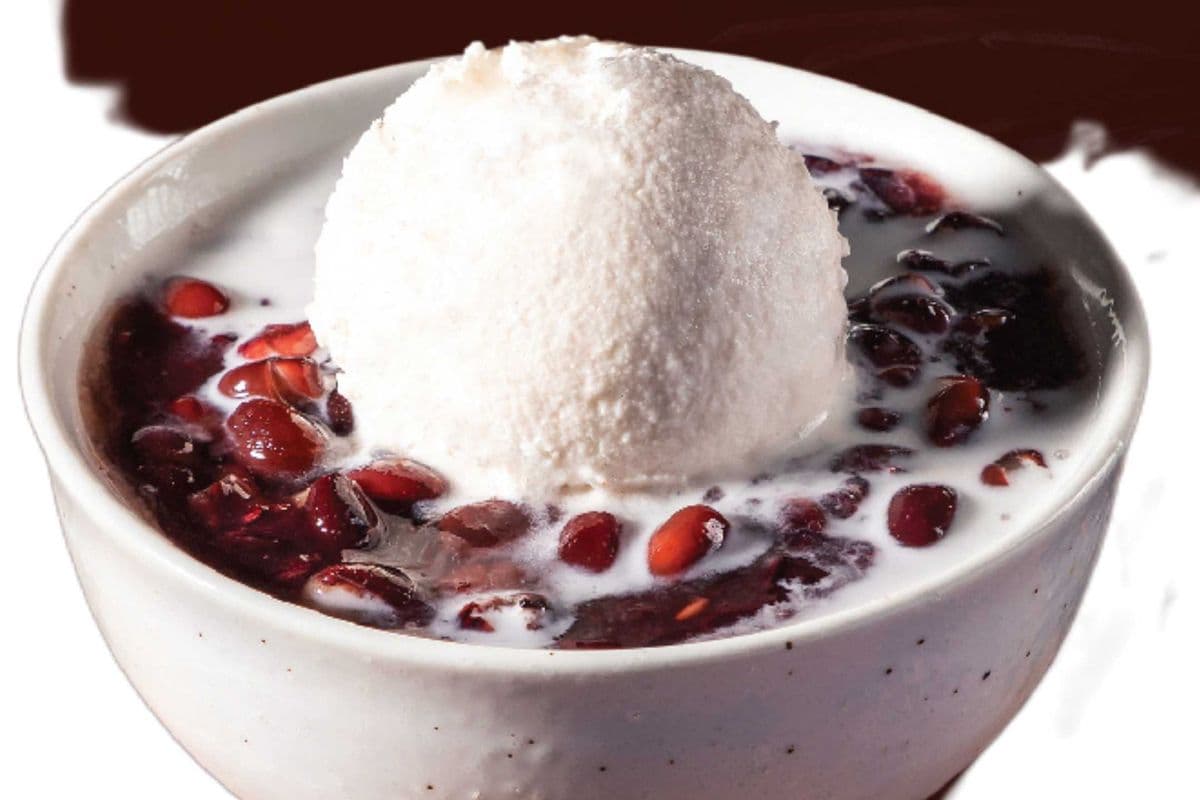 Purple Rice Coco with Vanilla Ice Cream 椰汁紫米粥配香草雪糕 (12OZ)
