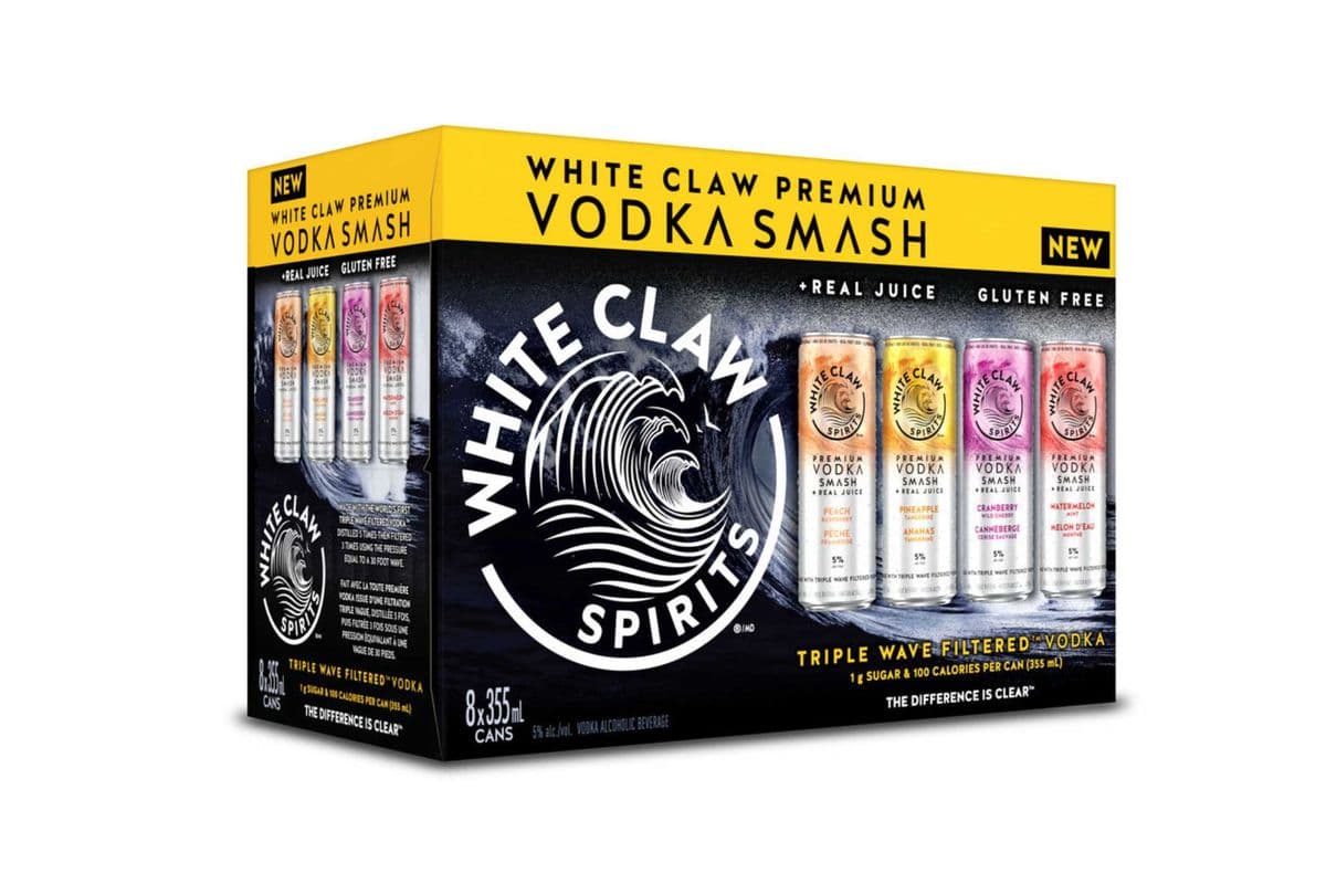 WHITE CLAW VODKA SMASH MIX 8PK (8 x 355ml)