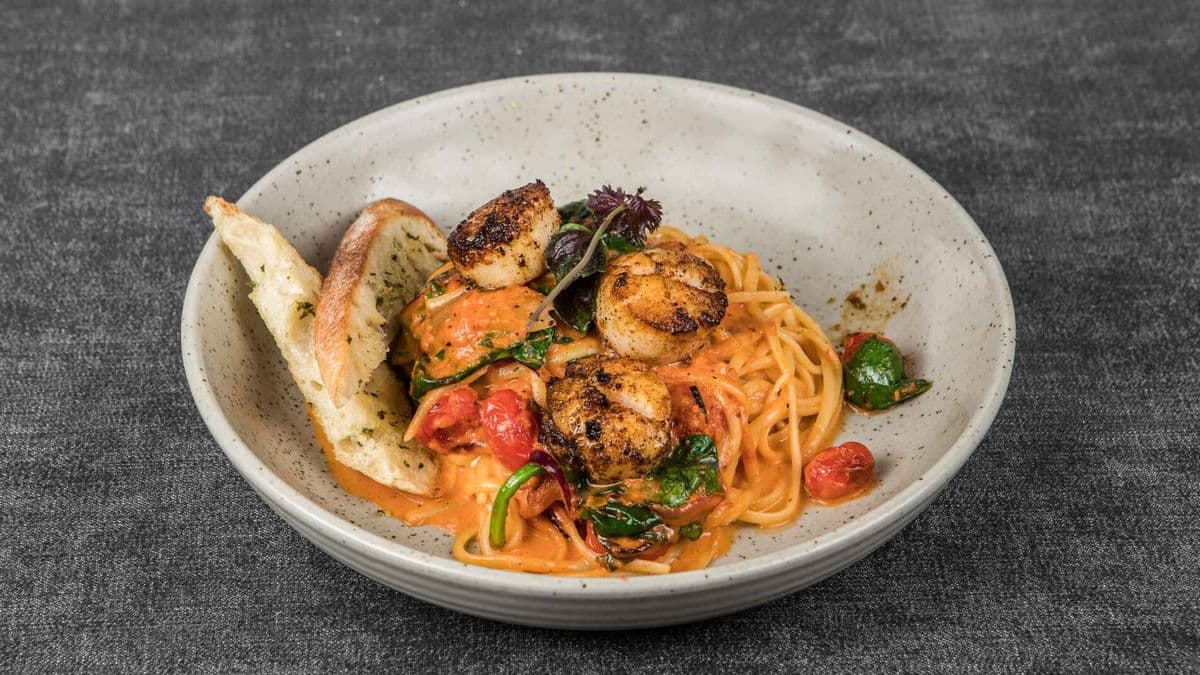 Blackened Scallop Pasta