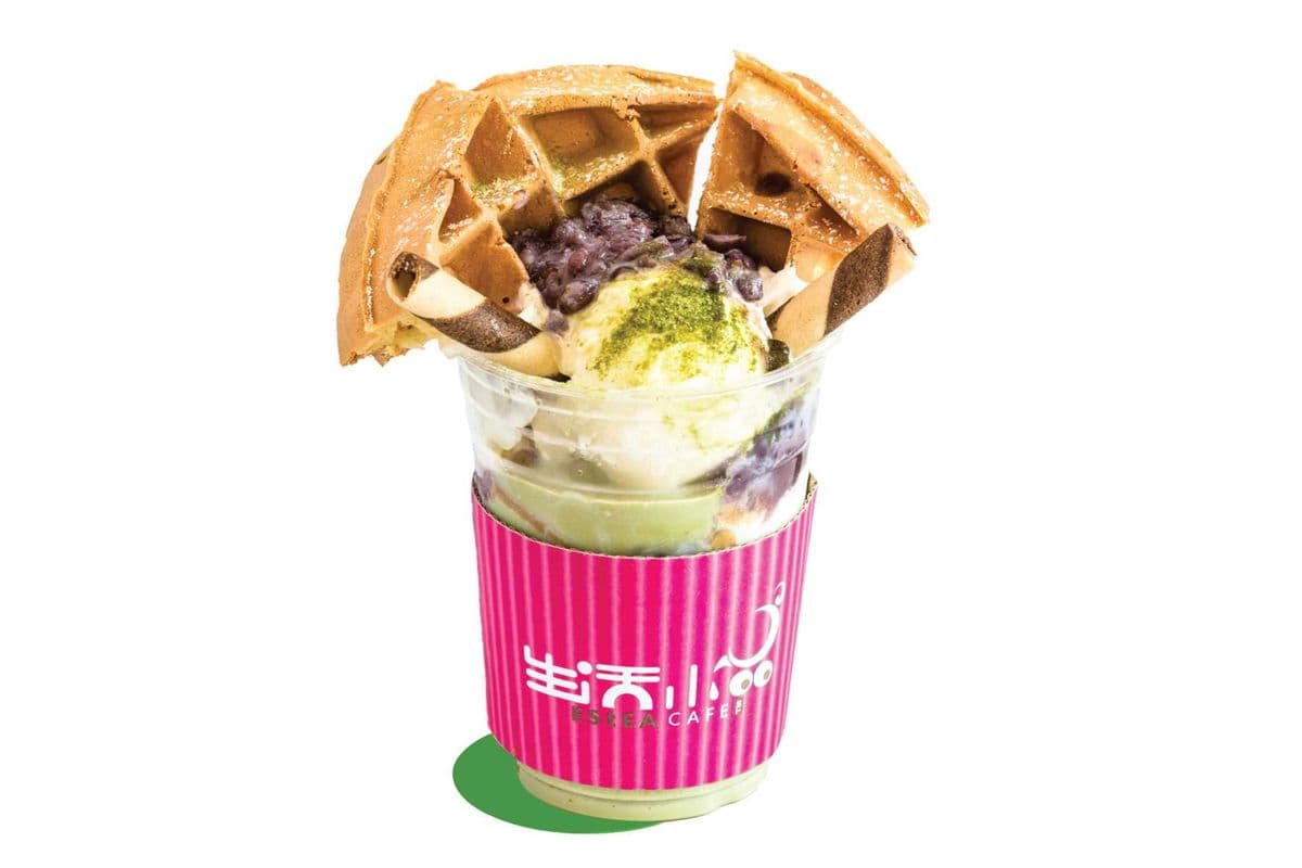Matcha Red Bean Waffle