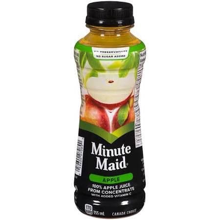 Minute Maid 100% Apple Juice (355 ml)