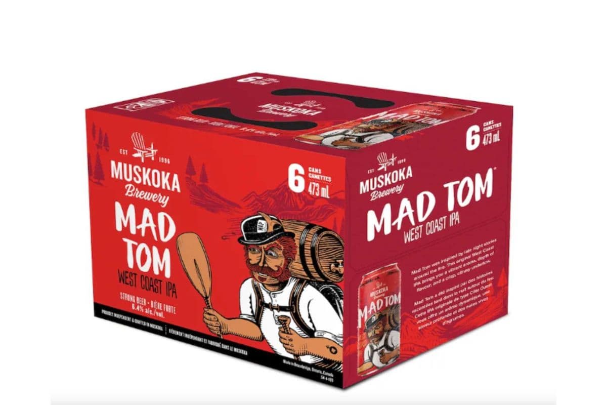 Muskoka Brewery Mad Tom IPA 6x473ml (6 x 473 ml)