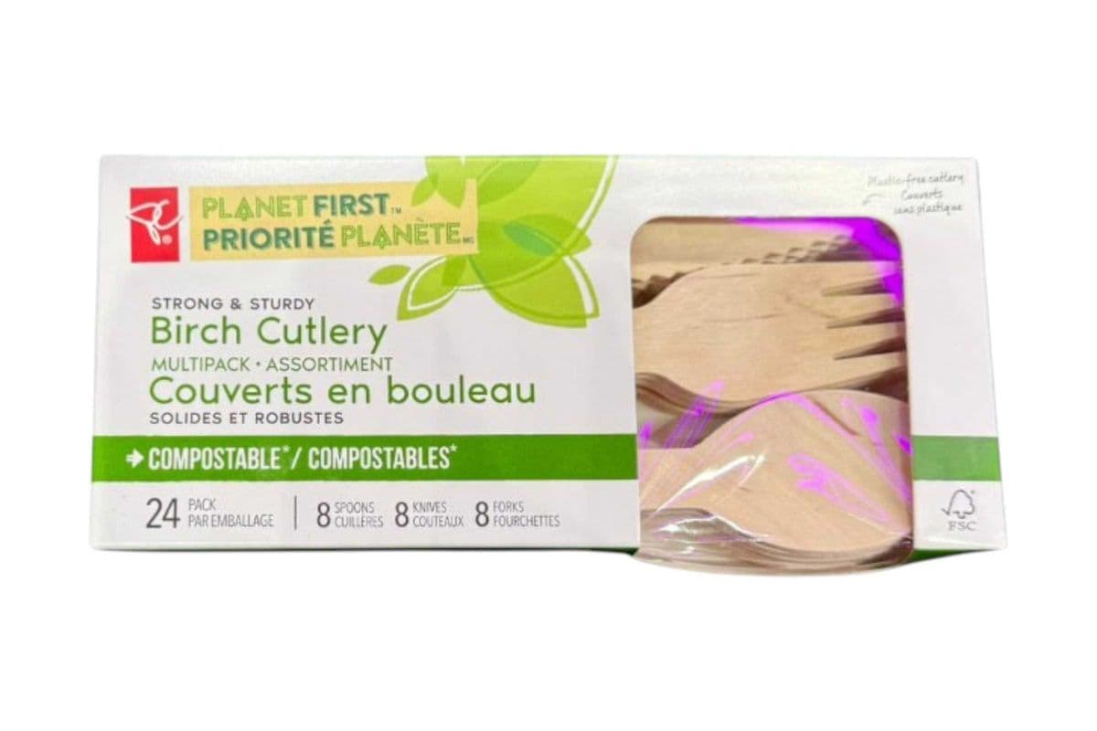 Sustainable Assorted Birch Cutlery (24 pc)