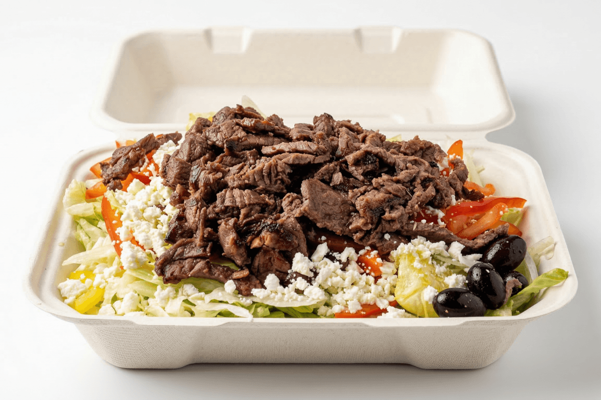 Steak on Salad