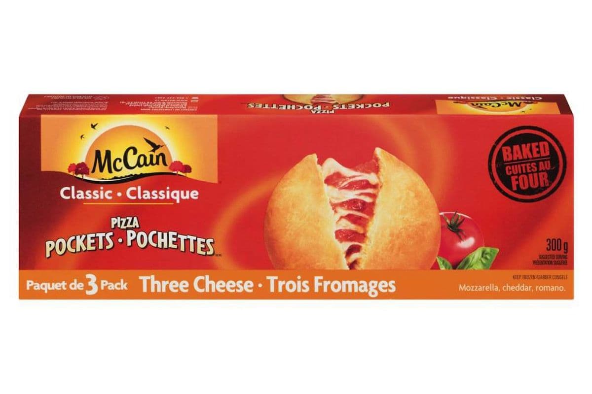 McCain - Pizza Pochettes, Trois Fromages / Pizza Pockets, Three Cheese (3)