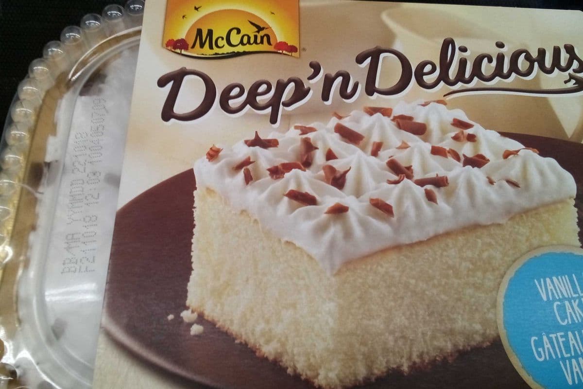 McCain deep n delicious vanilla cake 510 g