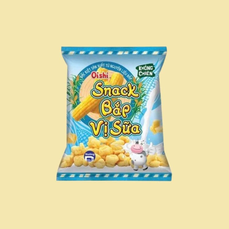 Corn Puffs Milk 32g - Oishi