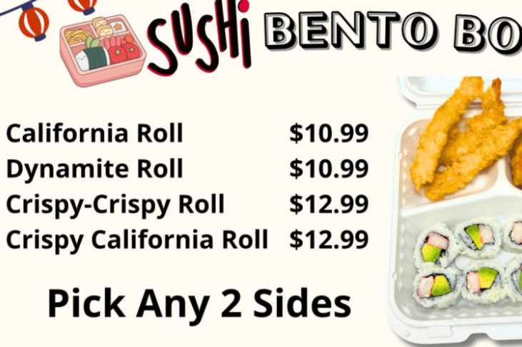 Crispy California Roll Bento Box