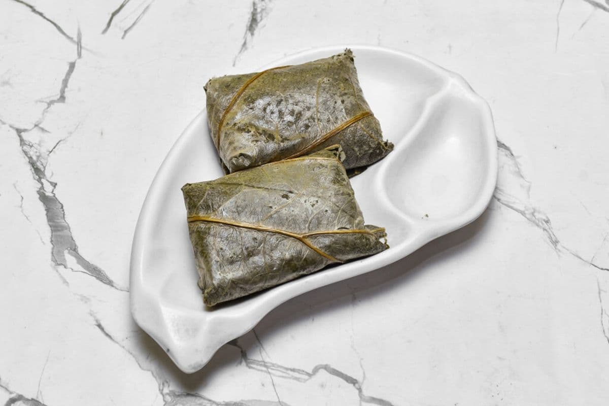 K2. Sticky Rice with Treasures in Lotus Leaf (2 pcs)