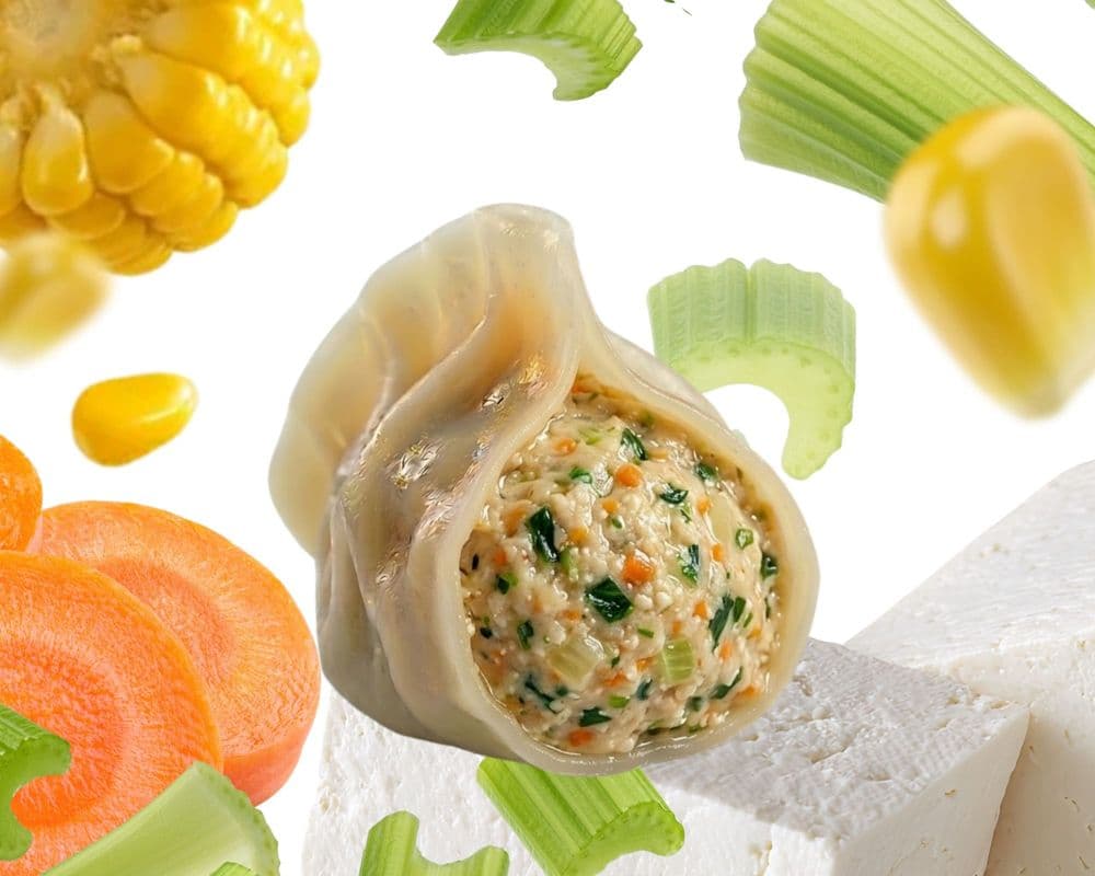 11.Tofu & vegetables Dumpling / Tofu & Legumes Dumpling