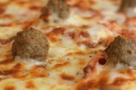 Meatball Pizza
