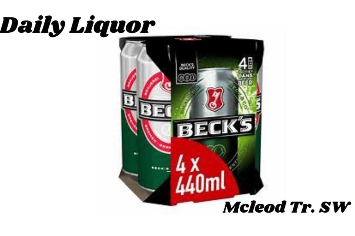 BECK'S LAGER 4 PACK (1 x 4 CANS)