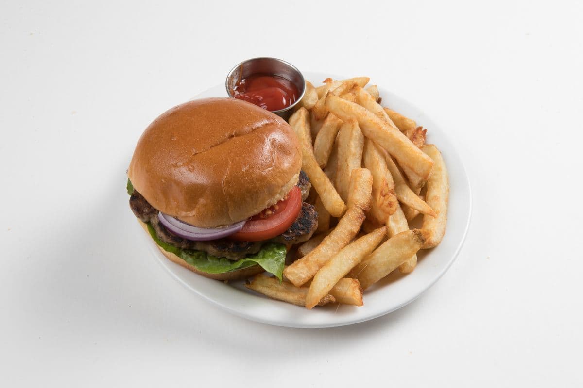 Hamburger and Chips