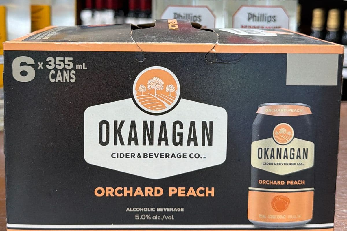 Okanagan Cider Peach 6 cans (6 x 355ml)
