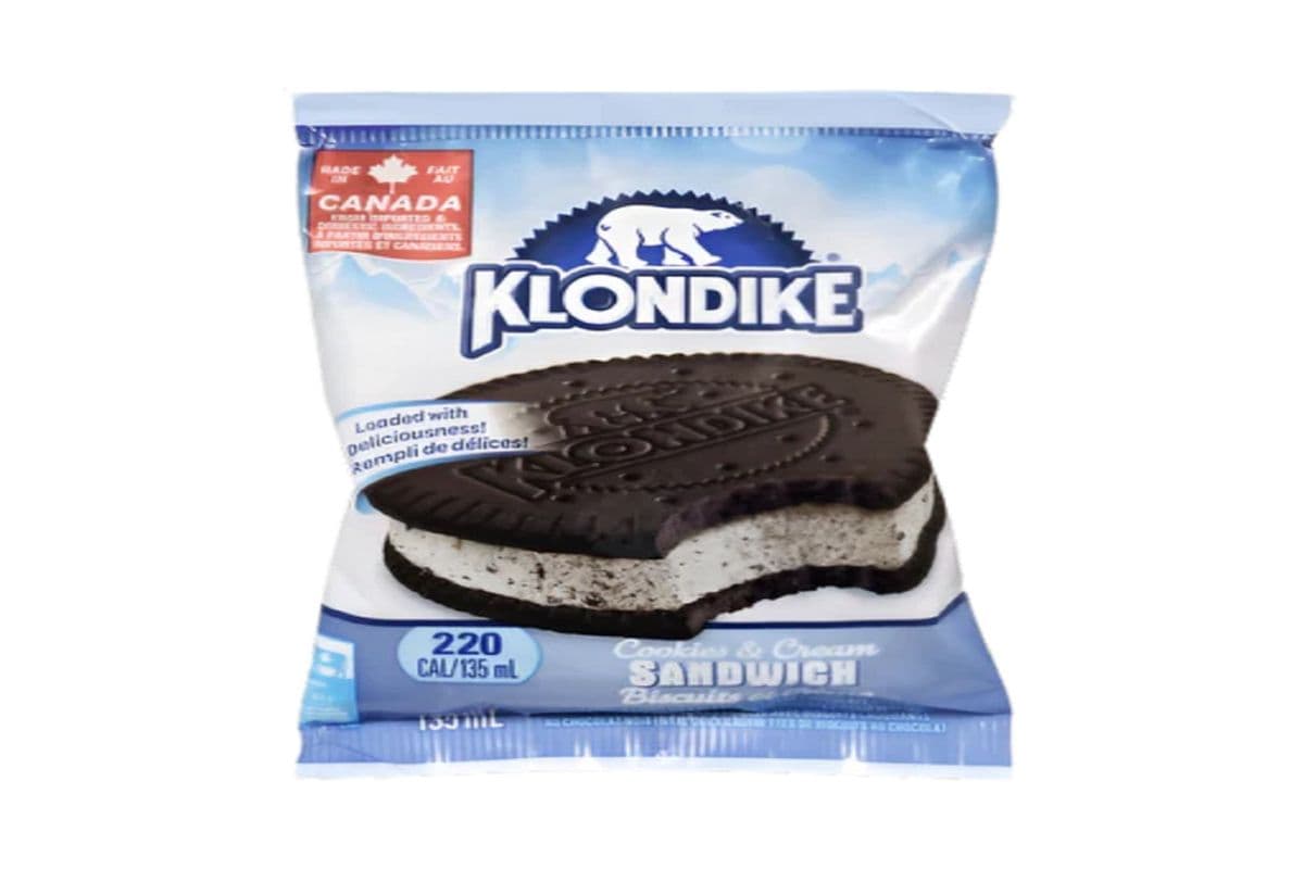 Klondike Cookies and Cream Sandwich