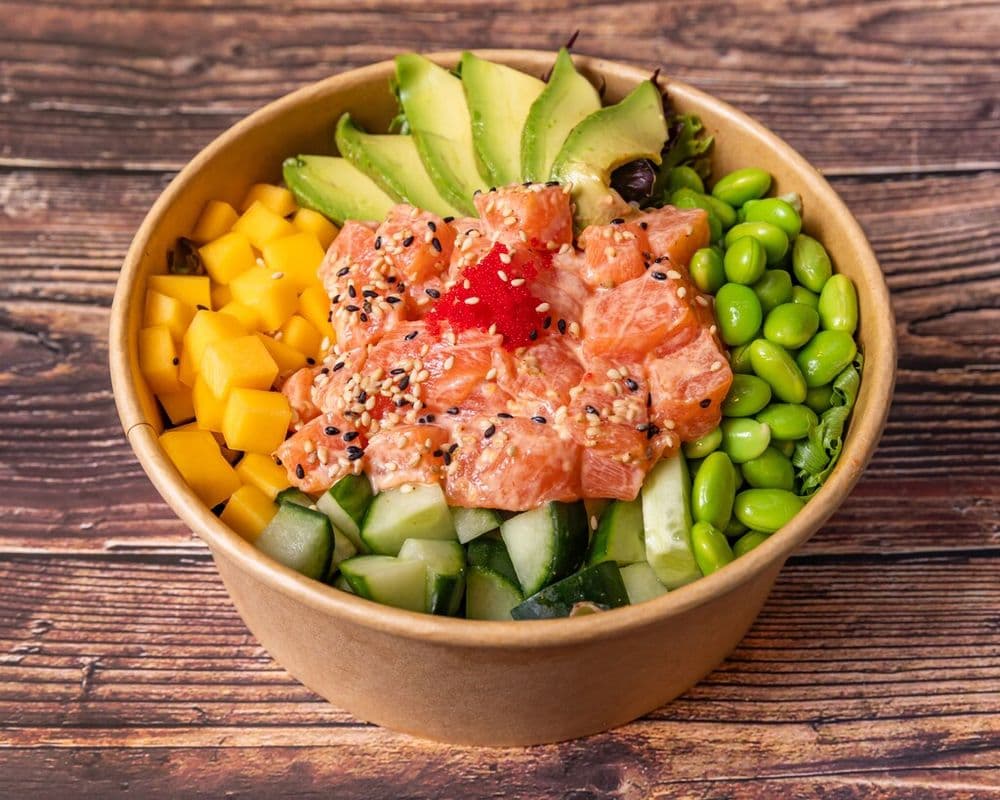 Poké saumon flambé / 806..poke Saum Flamb