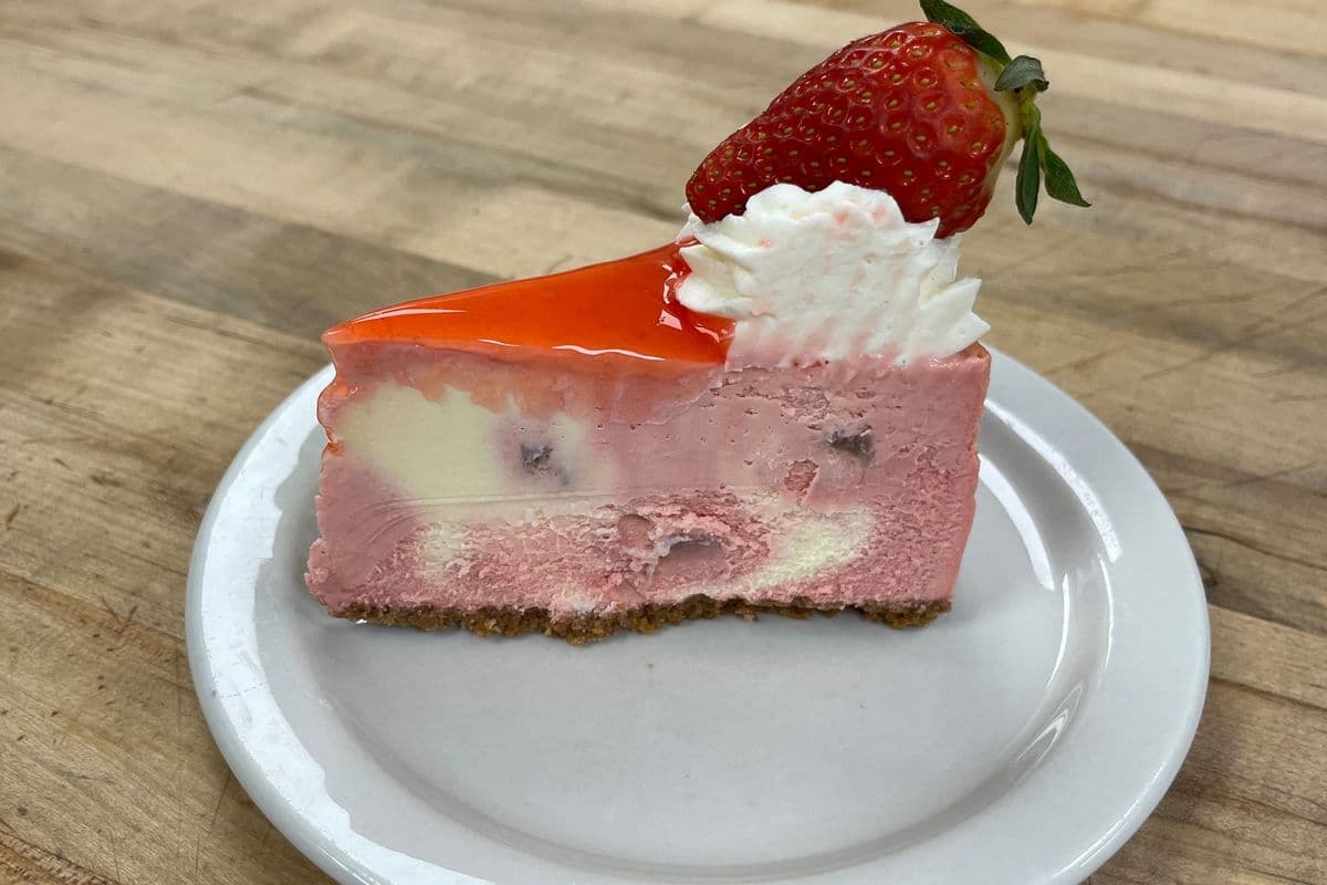 Strawberry Swirl Cheesecake