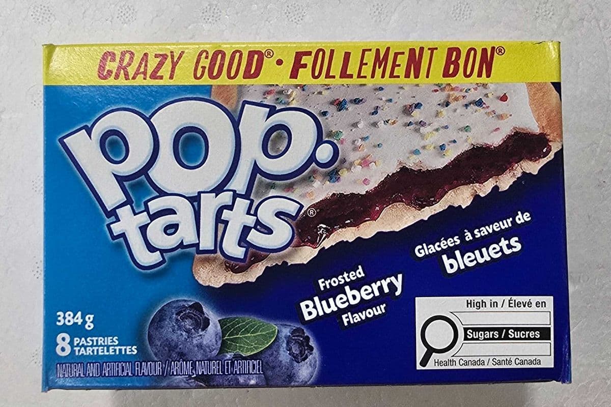 Pop tarts frosted blueberry flavour (384g)