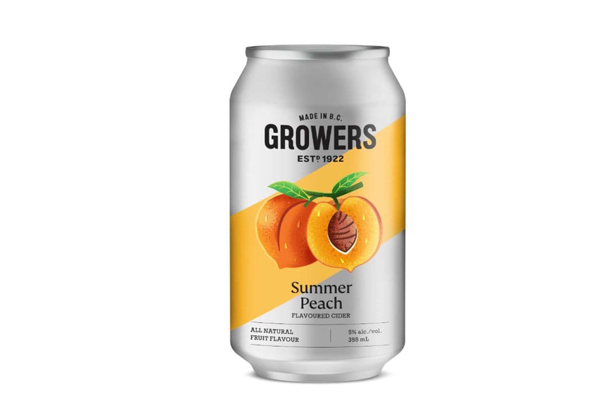 Growers Peach (6 x 355 ml cans)