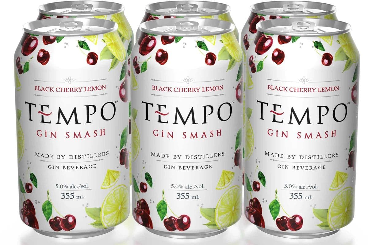 Tempo Gin Smash Black Cherry Lemon (6 x 355ml can) (6 x 355ML CAN)