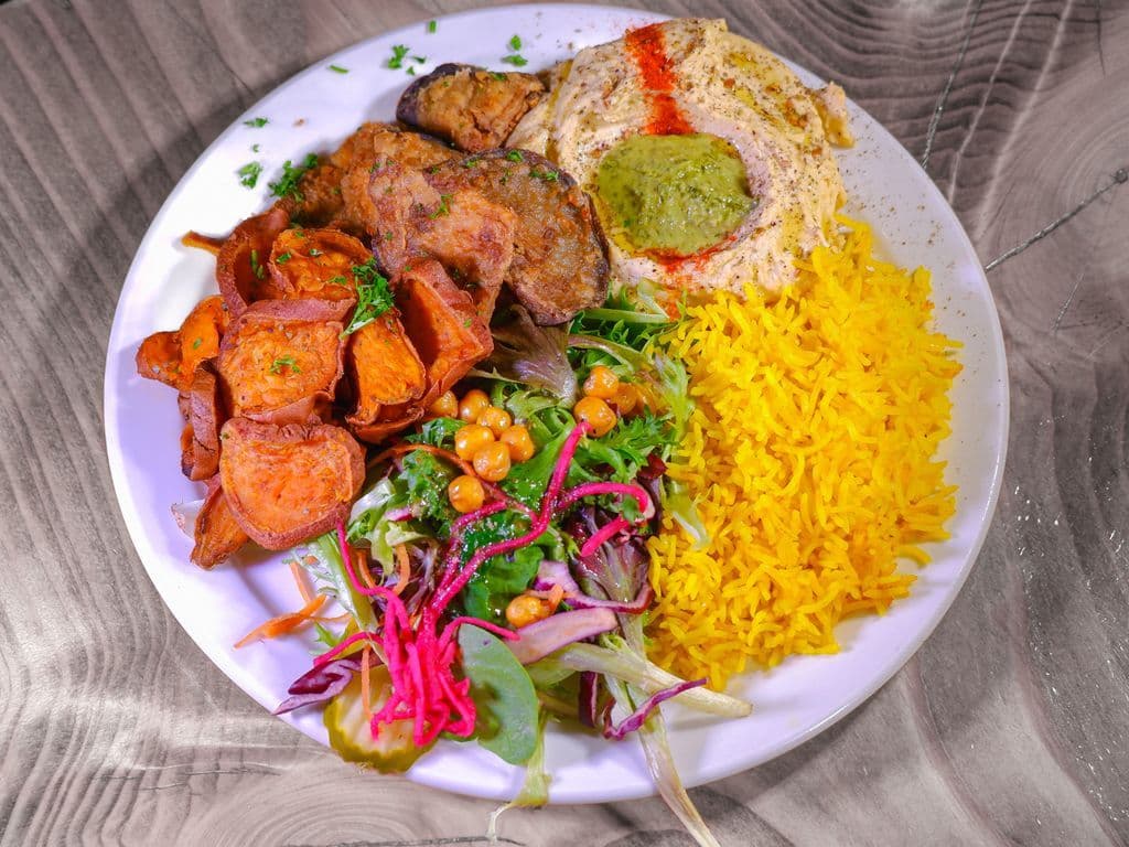 Sabich Rice Platter