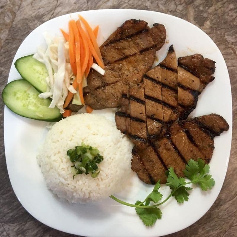 C54. Grilled Pork Rice Dish/ Com Thit Heo Nuong