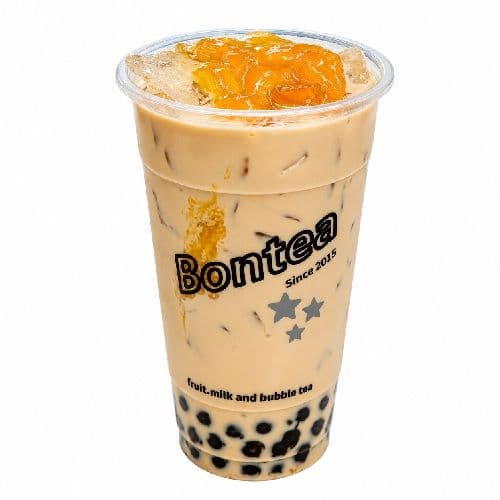 D. Mango Milk Tea w/Pearls / 芒果珍珠奶茶