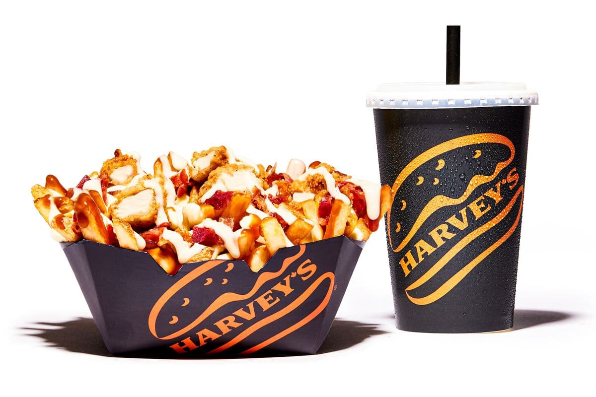 Regular Chicken Bacon Ranch Poutine with 20 oz Soft Drink