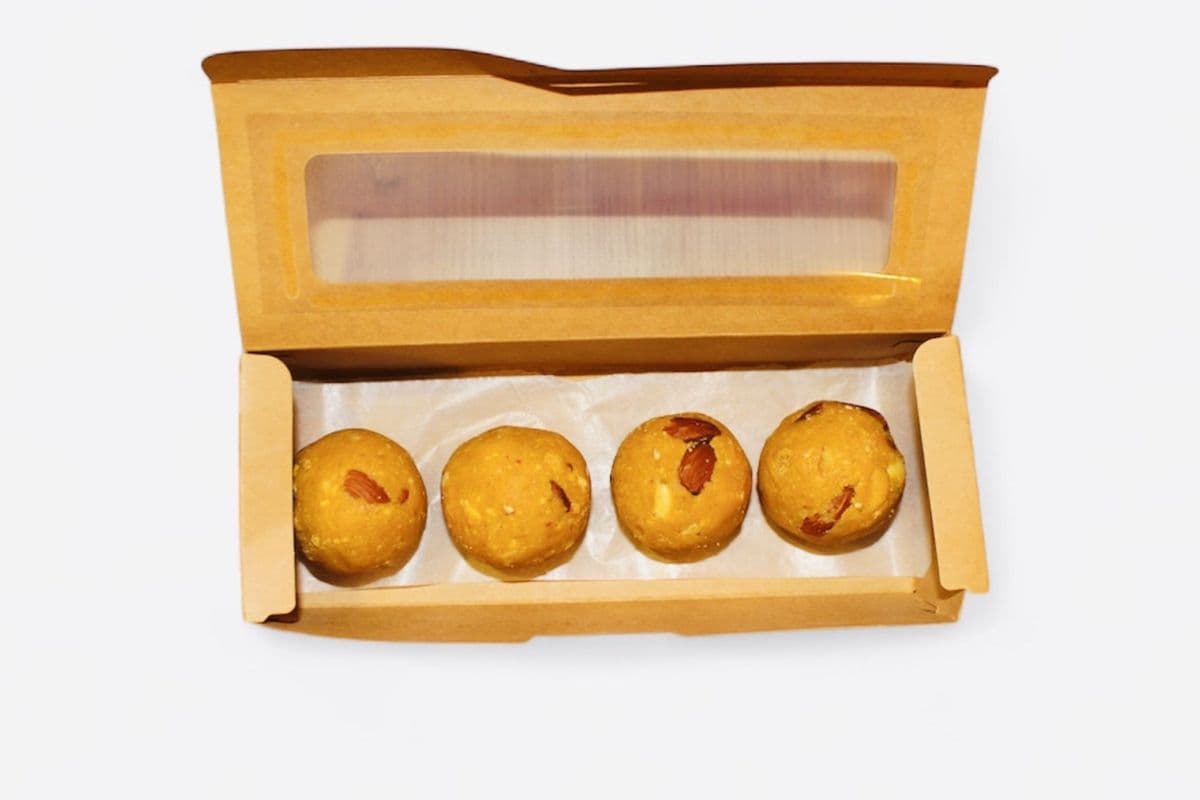 Besan Ladoo (Desi Ghee) (seed oil free) (Gluten-Free) 1/2 lb