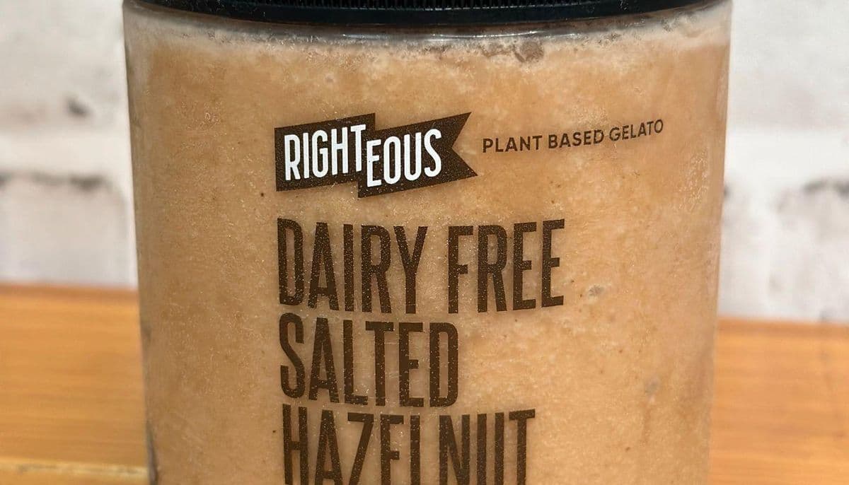 Righteous Dairy Free Salted Hazelnut Gelato