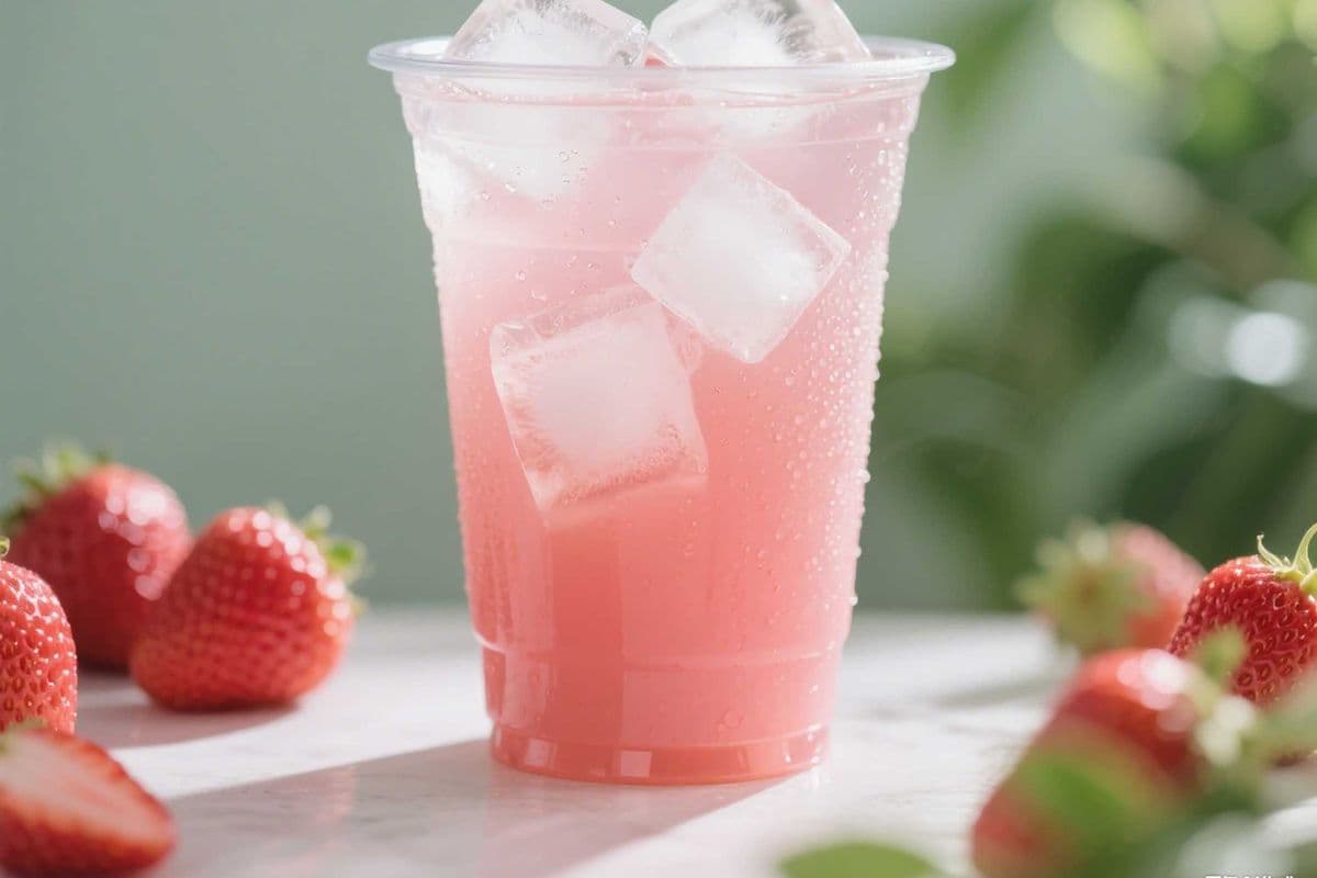 Strawberry Probiotic Drink
